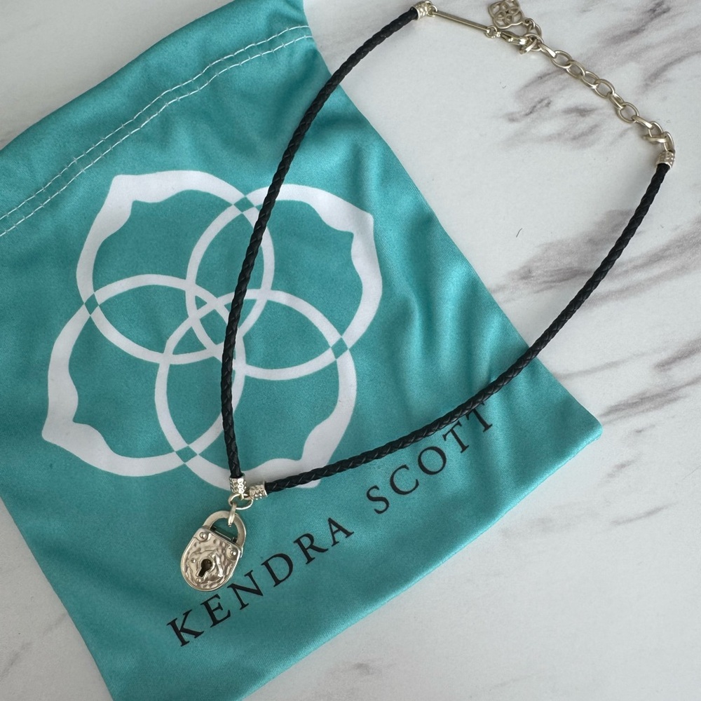SOLD • Kendra Scott Friendship, Sister, Lock and Key Pendant Choker 12” Set
